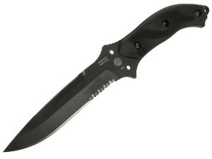 Blackhawk/M.O.D -85-5 , Elishewitz Nightwing Tactical Fixed Blade Knife,5.9'' Part Serrated Blade, Glass Filled Nylon Handles, W/ Kydex Sheath, Rare, Discontinued