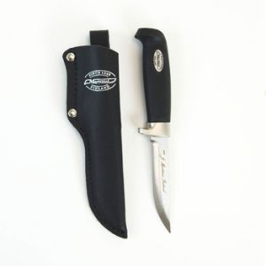 MARTTIINI Knives - 214014 - Little Condor Basic Fixed Blade  Knife (3.5" plain Blade - leather Sheath-  Stainless Steel - Made in Finnland