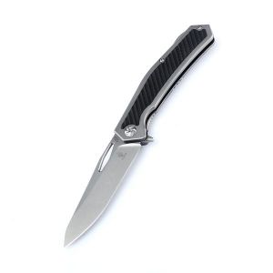 Kizer Odin Carbon Fiber and Titanium Black Ki5523 (4" Stonewash)