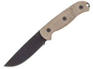 Ontario - 8608 TAK-1 Fixed Blade Knife  (4.75" D2 Plain Blade, Micarta Handle ) Rare & Discontinued Products