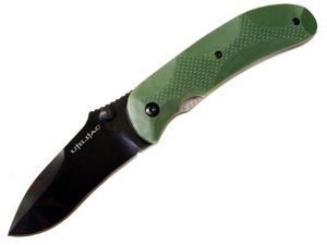 Ontario - 8787 -  JPT-2B Folding Pocket Knife (3" Plain Stainless Steel Blade, Zytel Handles )