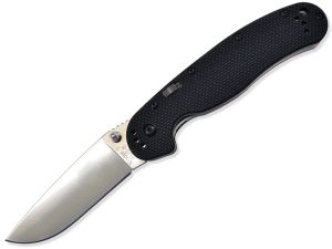 Ontario - 8870 -  Rat 1A SP - Assisted opening knife - (3.625" AUS-8 Stainless Steel Blade) - G-10 Handles