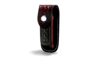 Victorinox-33208 , Large Zermatt Knife Pouch , Brown Leather, W/ Mini Sharpening Steel