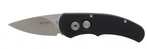 Pro-Tech Knives - 4411 , Runt J4 Jalapeno  Automatic Folding Knife , 1.94''  Satin Plain Blade , Aluminum Handles ,  W/ Pocket Clip