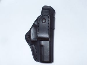 Blackhawk-420403BK-R Inside The Pants For Glock-17/19/22/23/31 , Right Hand Use, Black Leather, With Adjustable Tension Screw