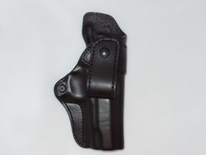 Blackhawk-420402BK-R Inside The Pants Leather Holster For Colt Comm-4''  , Right Hand Use, With Adjustable Tension Screw, Extreme Concealability