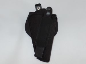 Blackhawk-40PH02BK-R Paddle Holster For 4'' Barrel And Intermediate Double Action Revolver,s, Black Nylon, Right Hand Use, With Molded Thumb Break , NO-02
