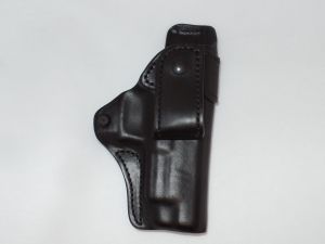Blackhawk-420421BK-R Inside The Pants Holster For Springfield XDM, Black Leather, Right Hand Use, ,Extreme  Concealability, With Adjustable Tension Screw