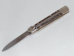 Hubertus Knives-68.112.HH.12 , No 12 Automatic Folding Pocket Knife, Stag Handles, Slime Line, 3-3/8 Drop Point Blade, Made In Germany