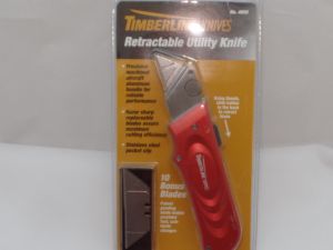 Timberline Knives-4600 Retractable Utility Folding Knife, With Aircraft Aluminum Handle, 10 Bonus Extra Blades, With Stainless Steel Pocket Clip