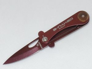 F.lli Beltrame Knives-B-Naked Copper Folding Pocket Knife, Stainless Steel Handles, 2.5'' Copper Plain Blade, Made In Italy, Gentleman,s Knife