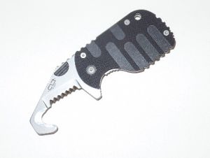Boker Knives-B0587 , Boker Plus Rescom Folder , Part Serrated Blade, Reinforced Nylon Handles, W/ Pocket Clip , Rare, Discontinued