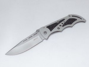 MTECH Knives- MT-081SS - Folder Aluminum Silver Handle Folding Pocket Knife ( 3 3/4" 440 Stainless Steel Blade )