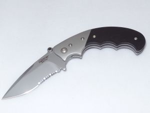 Timberline Knives-7431 , Pistol Grip Folding Knife By Lighfoot, 3.20'' Part Serrated  Blade, Zytel Handles,W/ Pocket Clip, Discontinued