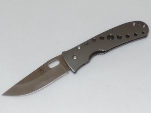 Buck Knives-B173 , Mayo Northshore Folding Pocket Knife, 3-1/8'' Drop Point Blade, T-6 Aluminum Handles, W/ Pocket Clip, Rare, Discontinued
