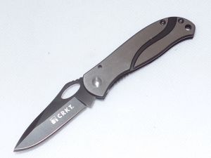 CRKT-6470 Pazoda 2 Frame Lock Pocket Knife,2.125'' Plain Blade, Stainl;ess Steel Handles, With Pocket Clip