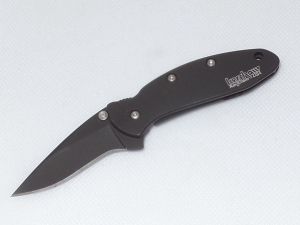 Kershaw Knives-1600CKT, Assisted Opening Pocket Knife By Ken Onion, No Box, 1.94'' Black Plain Blade, With Pocket Clip, (XXXXX)
