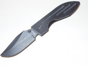 Ka-Bar  Warthog Folder II, Black Plain Edge, G10 Scales Folding Knife