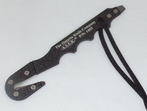 Ontario Knives - 1403  - ASEK Strap Cutter -  Multitool - With Black Lanyard - (1"440 Stainless Steel Blade) - Ceramic Horning Rod