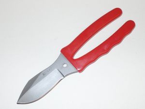 CRKT- 2009 Crawford Plier Fixed Blade Knife, 3.25'' Plain Blade, Leather Sheath, Discontinued, Rare