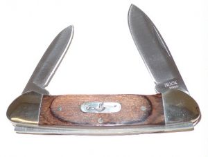 BUCK- 389BRS-B -Canoe Pocket Knife ( 3.625" Woodgrain )