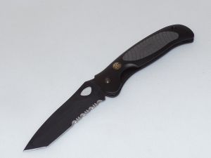 JUNGLEE KNIVES - K02071 - Folding Pocket Knife - (3-13/16" ATS - 34 Steel Alloy Blade) - Aluminum Handles