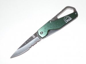Buck Knives-B752-FGX-0 Short Approach Folding Pocket Knife,2-3/4'' Part Serrated Blade, Forest Green Aluminum Handles, With Lanyard Hole, Dis-continued