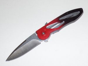 BUCK- 295-RD-0 -RED Folding Pocket Knife ( 3" Stainless Steel Knife)