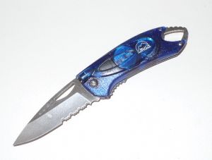 Buck Knives-B777-BL Lumina ,SMK Folding Pocket Knife, Blue Polymer Handles, 3'' Drop Point Blade,W/ Lanyard Hole, Rare, Discontinued