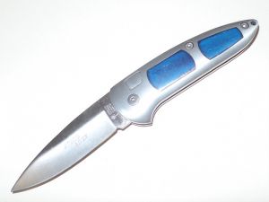 Boker Top Lock-707BB , Blue Bone Inserts,, 3-1/4'' Plain Blade, Automatic Folding Knife-707BB