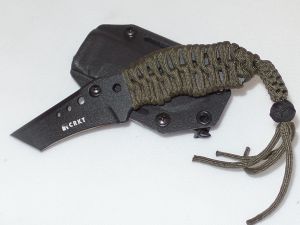 CRKT- 2030W  Crawford Neck Knife, 2.75'' Satin Blade, Kydex Sheath, Cord Wrapped Handles, With MercHarnes Carry System
