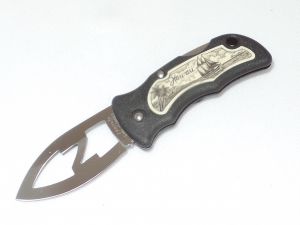 JUNGLEE KNIVES  - K02077 - Hawaii - 2 1/8" AUS-6 Stainless Steel Blade - Includes Chain Or Money Clip