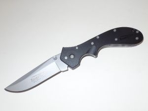 Timberline Knives- 11293 , Large Worden Tactical Folding Knife,4'' AUS-8 Plain Blade, Zytel Handles, ,W/Pocket Clip, Discontinued