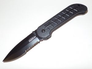 Timberline Knives-1141 , Vallotton OCHS Kickstart Folding Knife, 3.75''Part Serrated Blade, Zytel Handles, W/ Pocket Clip