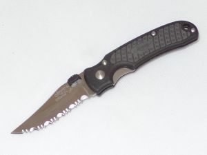 JUNGLEE KNIVES - K02052 - SERR - Folding Pocket Knife - (2 5/8" AUS -10 Stainless Steel Blade) - Zytel Scales -Made In Japan
