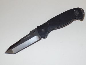 Timberline Knives-7868 , 18 Delta Folding Pocket Knife,4'' Tanto Plain Blade, G-10 Scales, W/ Pocket Clip, Rare, Discontinued
