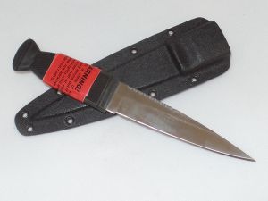 Cold Steel Knives-11C Culloden V , Fixed Blade Boot Knife, Vinatge & Rare,  With Cordura Sheath, Kraton Rubber Handles, -Discontinued, No Box