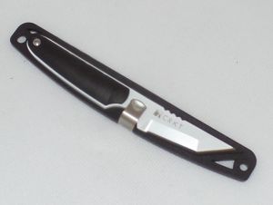 CRKT-2405W Side Hawg 3 White Fixed Blade Knife, 2'' Tanto Blade, With Saddle Clip/ Nylon Strap, Zytel Handles- Discontinued