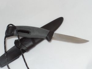 Mora- Light My Fire, Fixed Blade Knife,3.75'' Plain Blade, TPE Rubber Grips, No Box, Made In Sweden