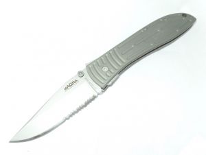 OUTDOOR EDGE- MA-10S - Serrated Magna Folding Pocket Knife ( 4" AUS-8A)