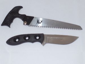OUTDOOR EDGE- HP-1L -Hybrid -Pak Fixed Blade Knife ( 6", 3.5" Stainless Steel blade)-HP-1L