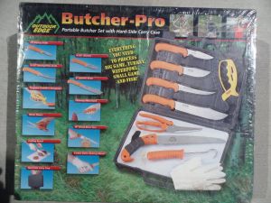 OUTDOOR EDGE- Butcher-Pro Portable Set with Hard-Side Carry Case-BP-1
