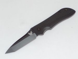 Benchmade Knives-912BKD2 , Nitrous Stryker Assisted Folding Knife, 3.70'' Tanto Blade,W/ Pocket Clip, Discontinued