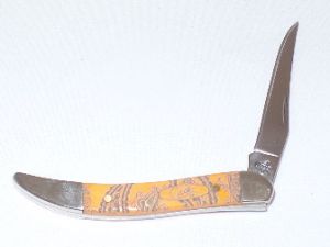 CASE- 09586 -Tiny Toothpick Paisley Folding Pocket Knife ( 1.5" Stainless Steel Blade ) 09586