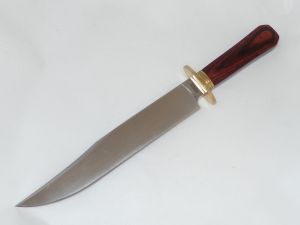 Cold Steel Knives-39LLB , Laredo Bowie Fixed Blade Knife, 10.5'' SK-5 Carbon Steel Blade,Faux Cocobolo Handles, W/ Leather Sheath, Rare, Discontinued
