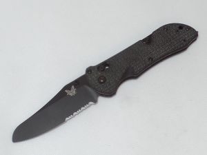 Benchmade Knives- 915SBK , Triage  Rescue , Utility Tool Knife, 3.5'' Part Serrated Blade, Black G-10 Handles, W/ Glass Breaker, Safety Cutter