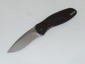 Kershaw Knives-1670CF154, Blur Assisted Opening Pocket Knife, 3.375'' Stonewash Blade, Carbon Fibre/ Aluminum Handles,W/ Pocket Clip, Rare, Discontinued