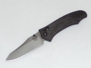 Benchmade Knives-950-1 Osborne Rift  Tactical Folding Knife, Axis Lock, 3.67'' Plain Blade, Black Textured G10 Scales,W/ Pocket Clip