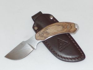 Benchmade Knives-40030-100 , Lone Wolf Mountainside  Skinner Fixed Blade Knife,Wood Handles, 2.52'' N680 Plain Blade, W/Leather Sheath, Rare, Discontinued