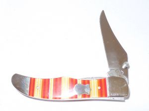 CASE- 05322 -Mid Hunter Candy Strip Folding Pocket Knife ( 3.5" Stainless Steel blade)